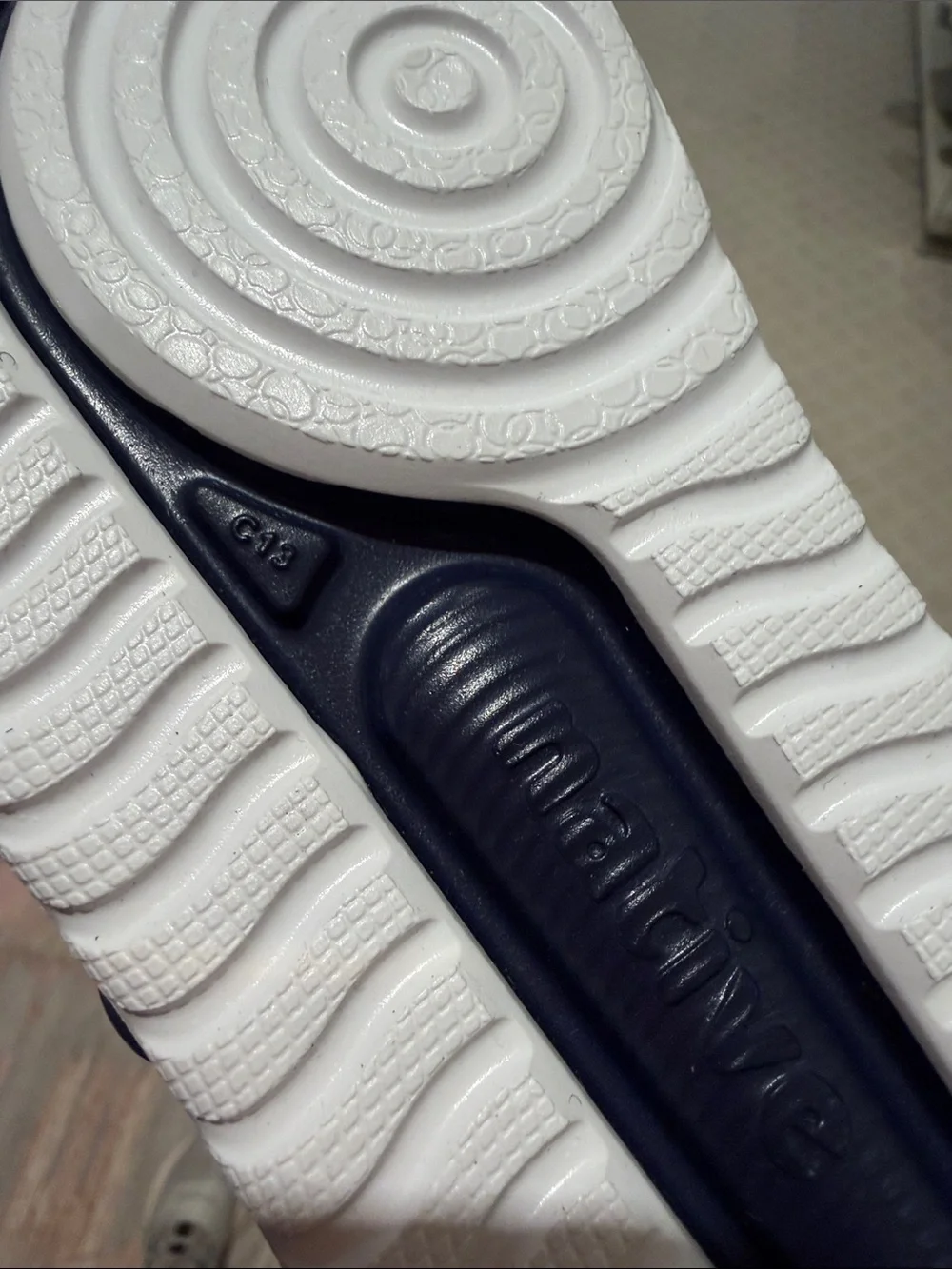 NWT Native- Kids Chase Navy Water Sandals - Regatta Blue/Shell White - Size: C13